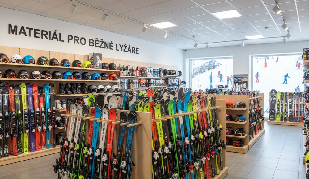 Materiál pro běžné lyžaře